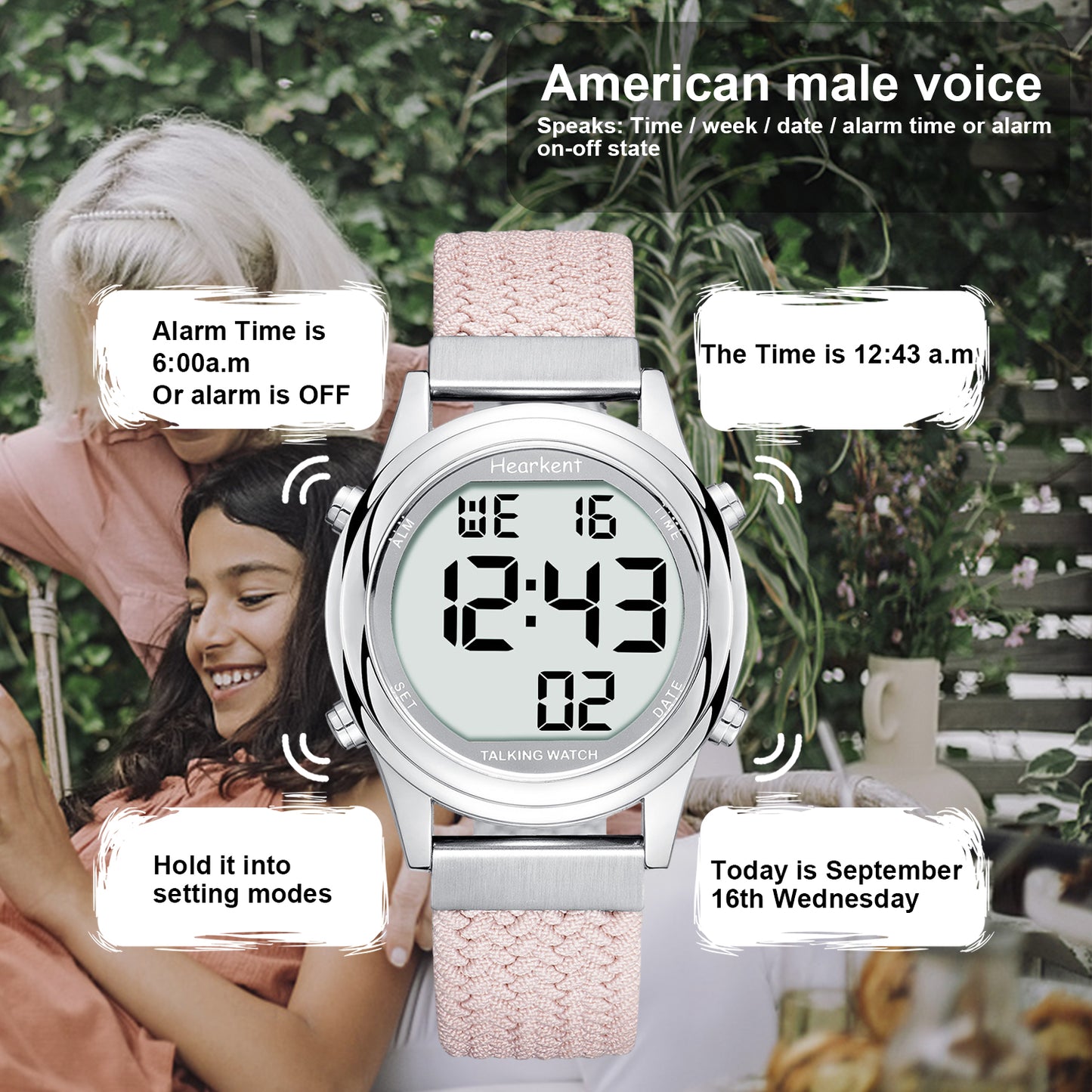 Hearkent Ladies' Digital Talking Watch 2117L