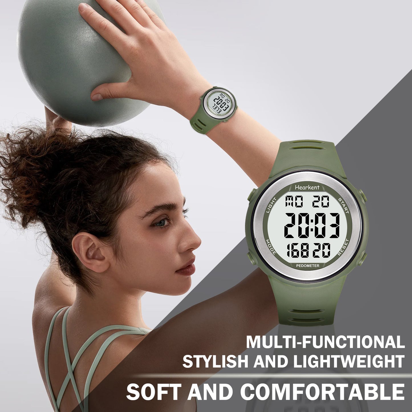 Hearkent Waterproof Pedometer Watch 2308