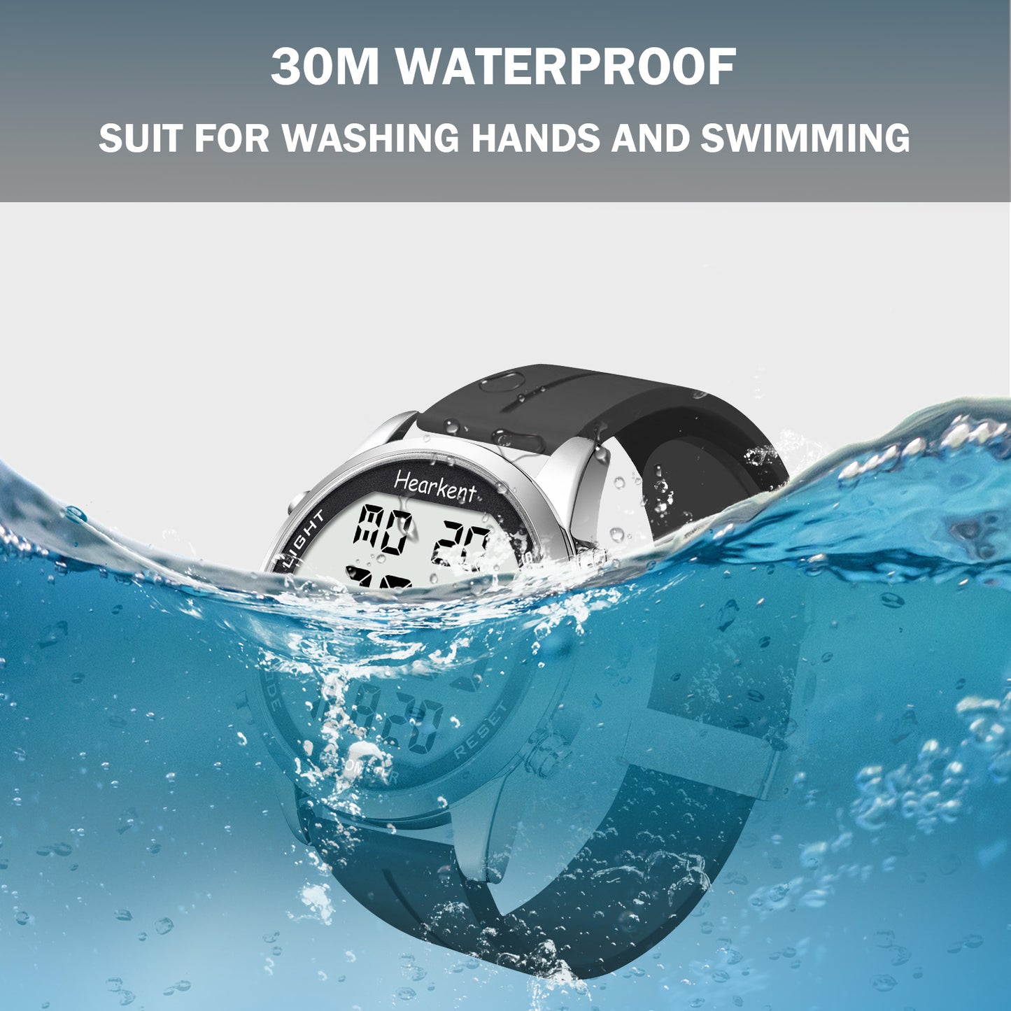 Hearkent Waterproof Pedometer Watch 2306P