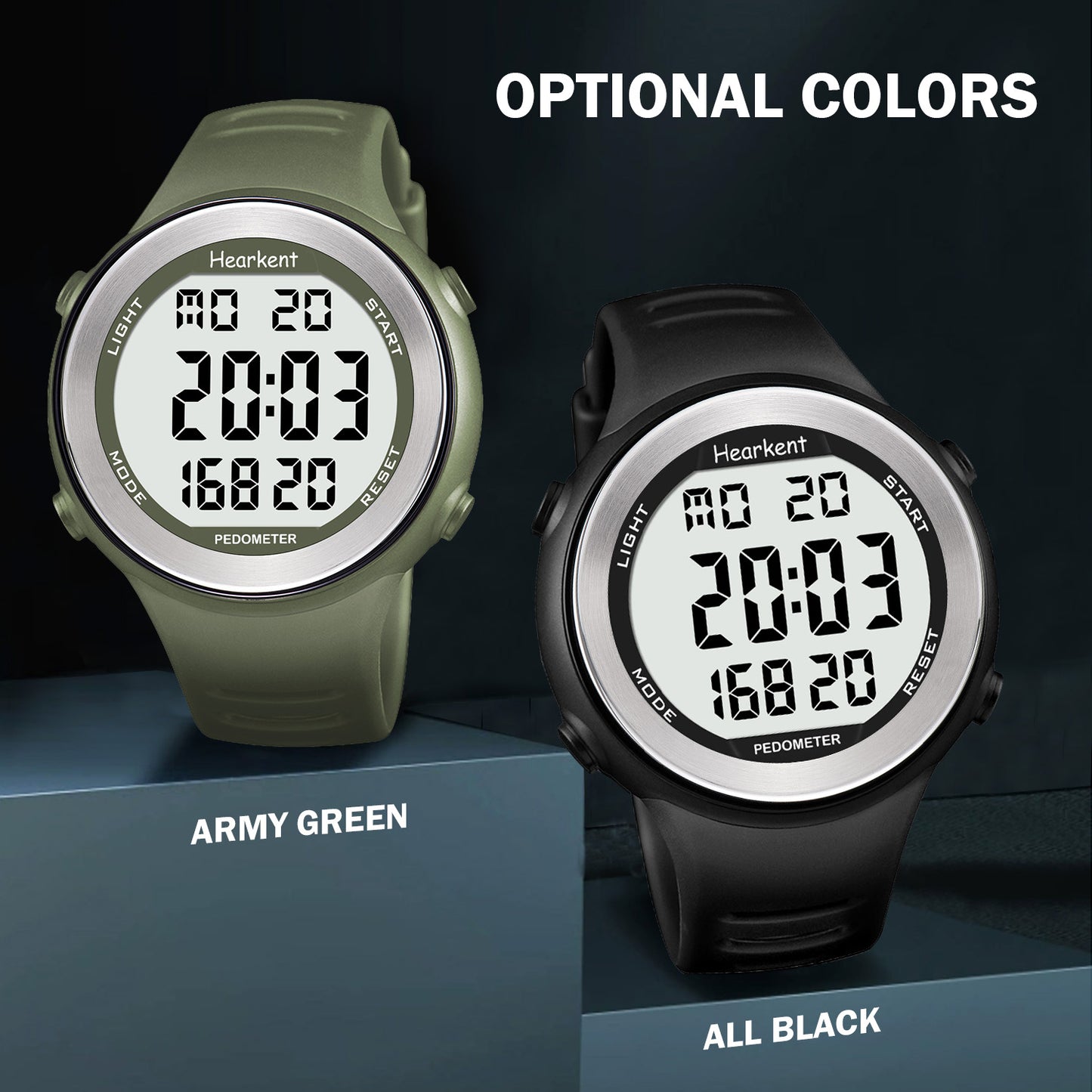 Hearkent Waterproof Pedometer Watch 2308