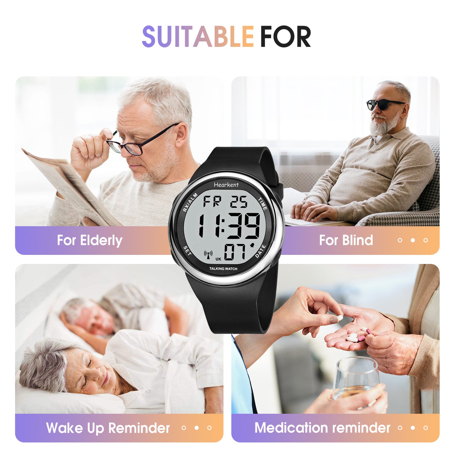 Hearkent Atomic Digital Talking Watch 2105