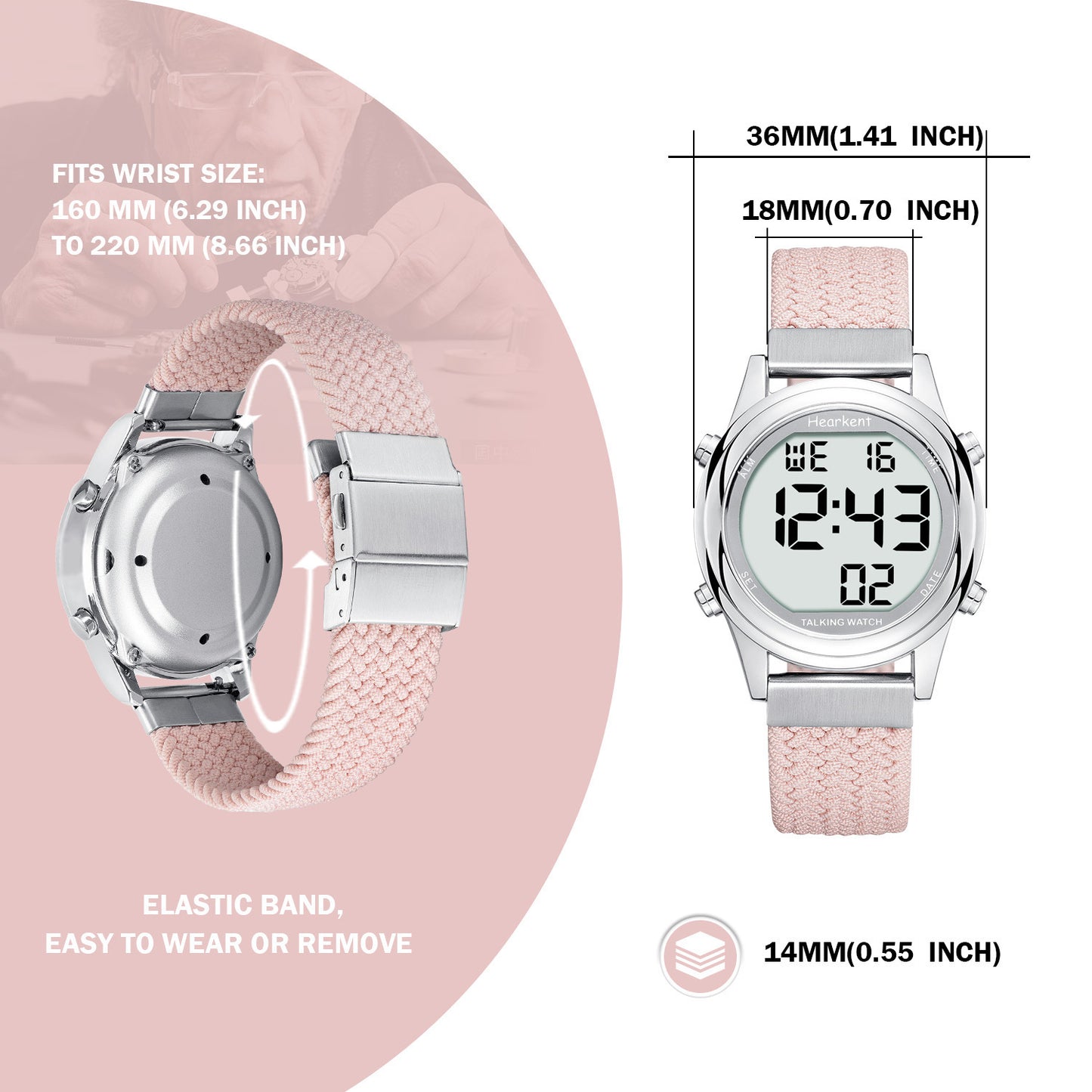 Hearkent Ladies' Digital Talking Watch 2117L