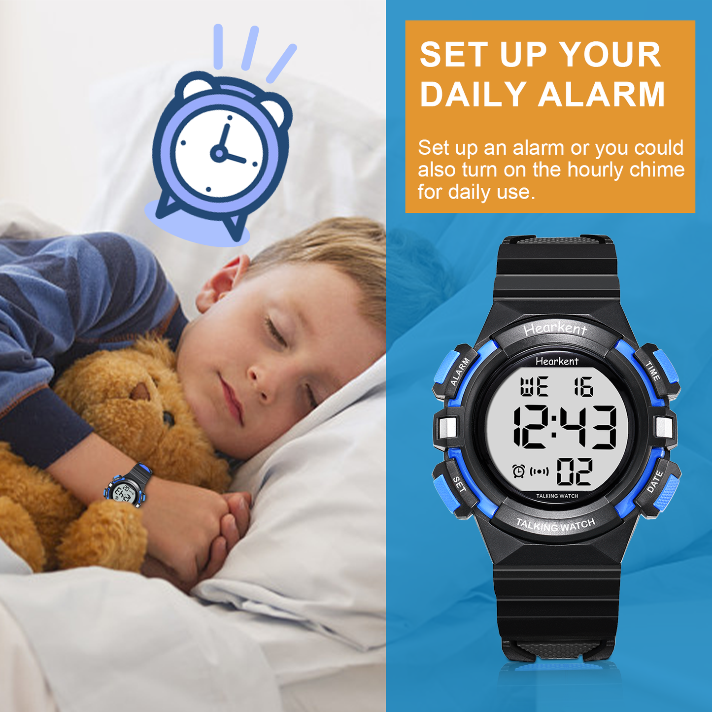 Hearkent Kids' Atomic Digital Talking Watch 2311