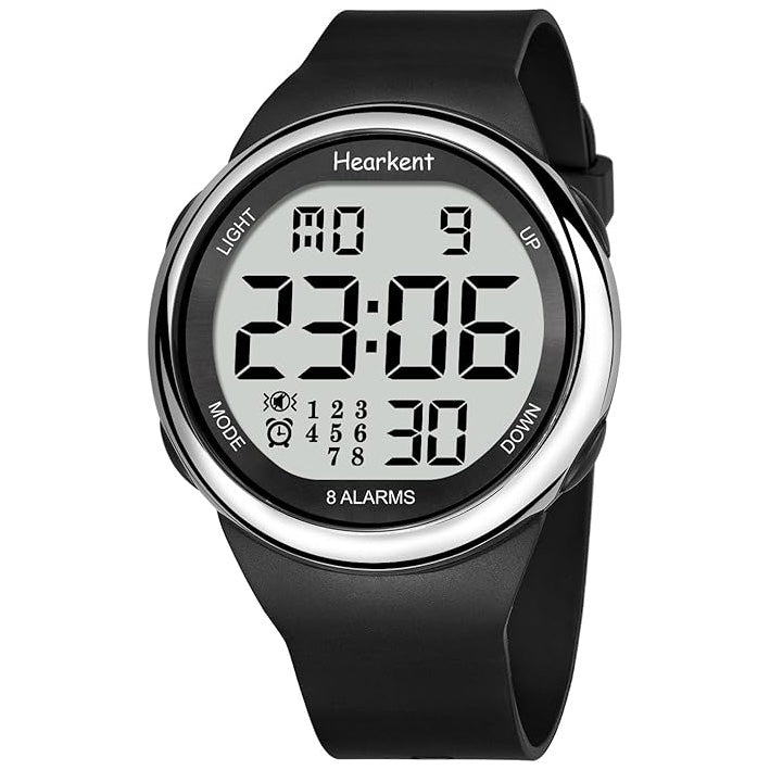 Hearkent Atomic Watch with Vibrating 8 Alarms 2105-8AL