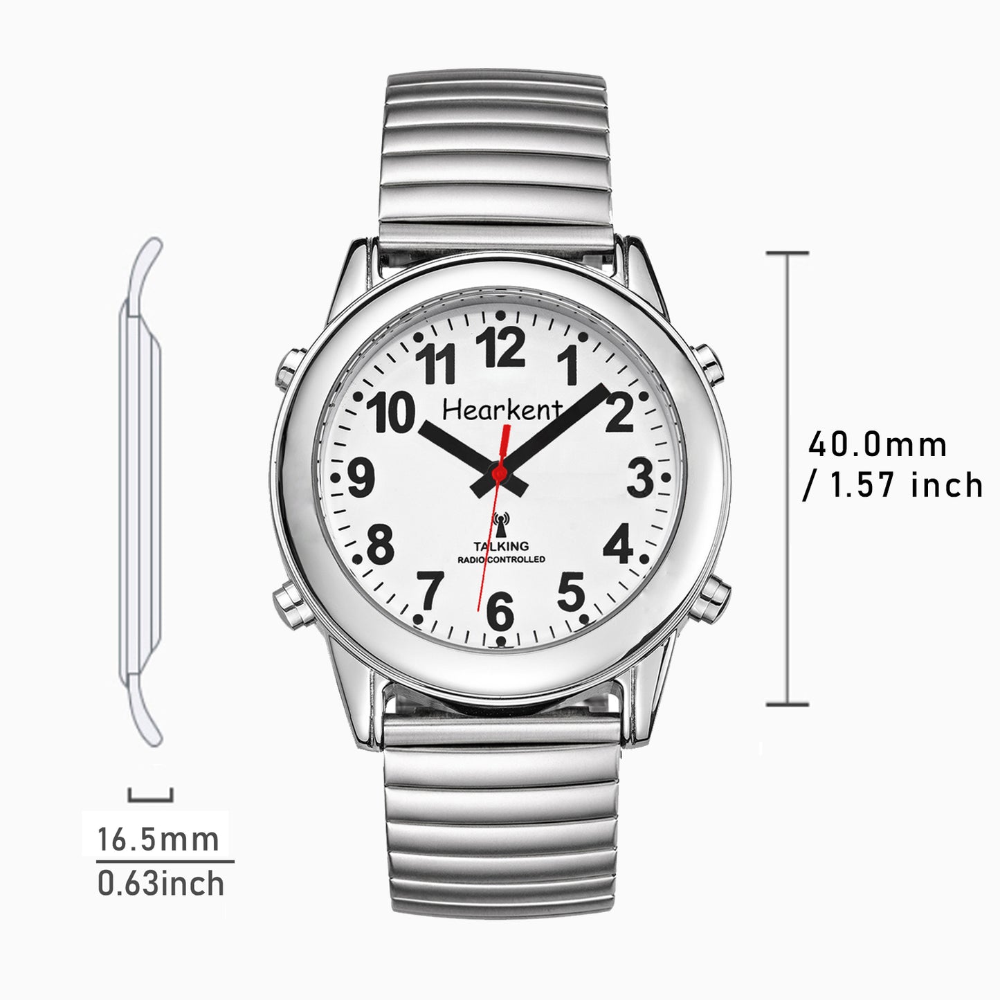 Hearkent Men's Atomic Analog Talking Watch 2108
