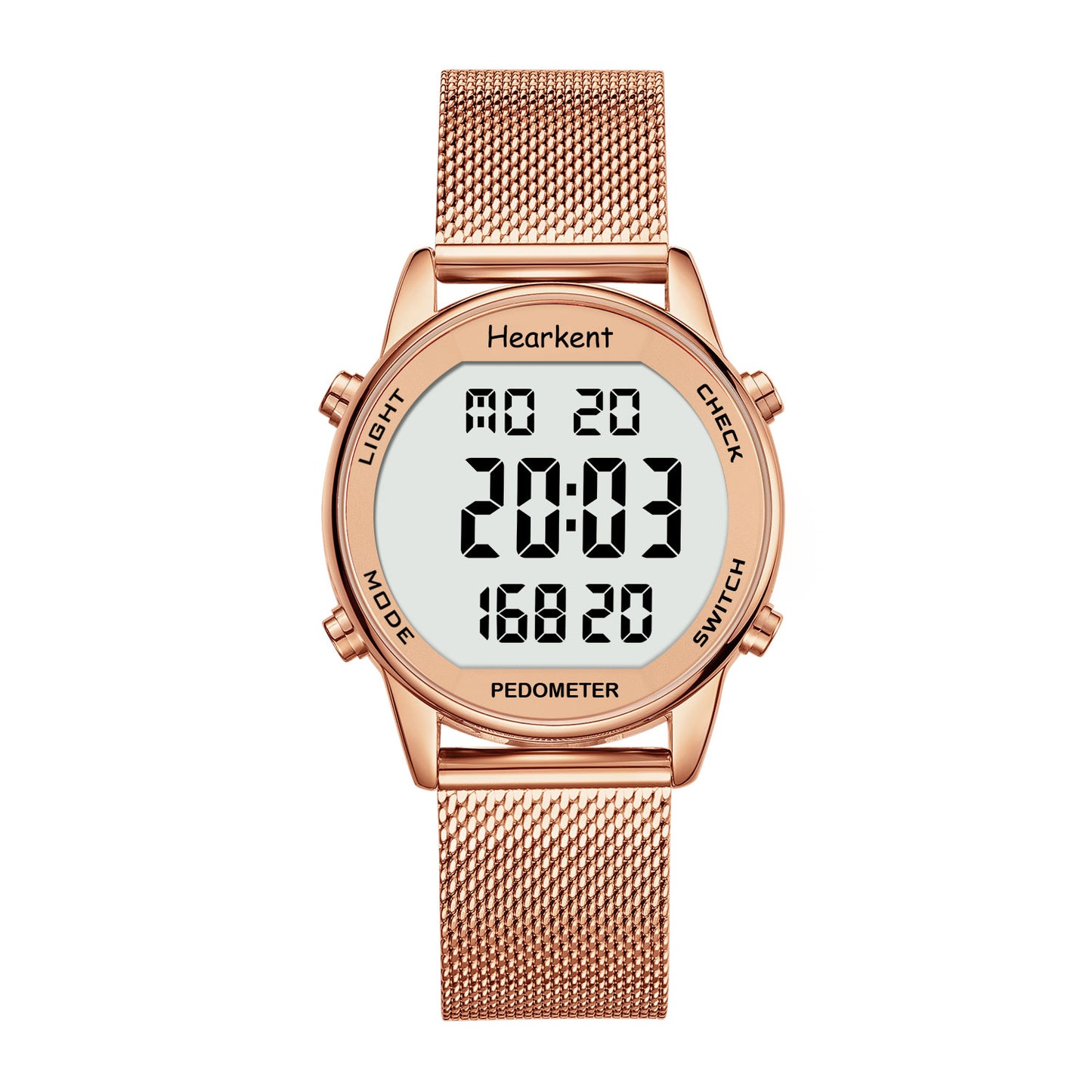 Hearkent Waterproof Pedometer Watch 2401-Steel Tape
