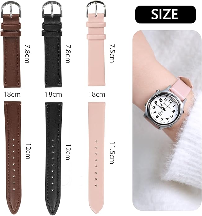 Hearkent Genuine Leather Watch Band 18/20mm