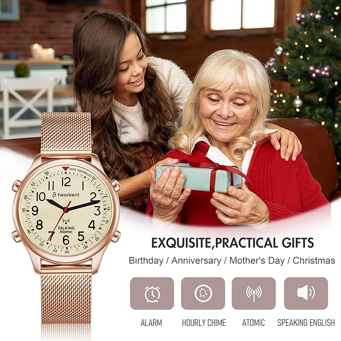 Hearkent Ladies‘ Atomic Analog Talking Watch 2004L