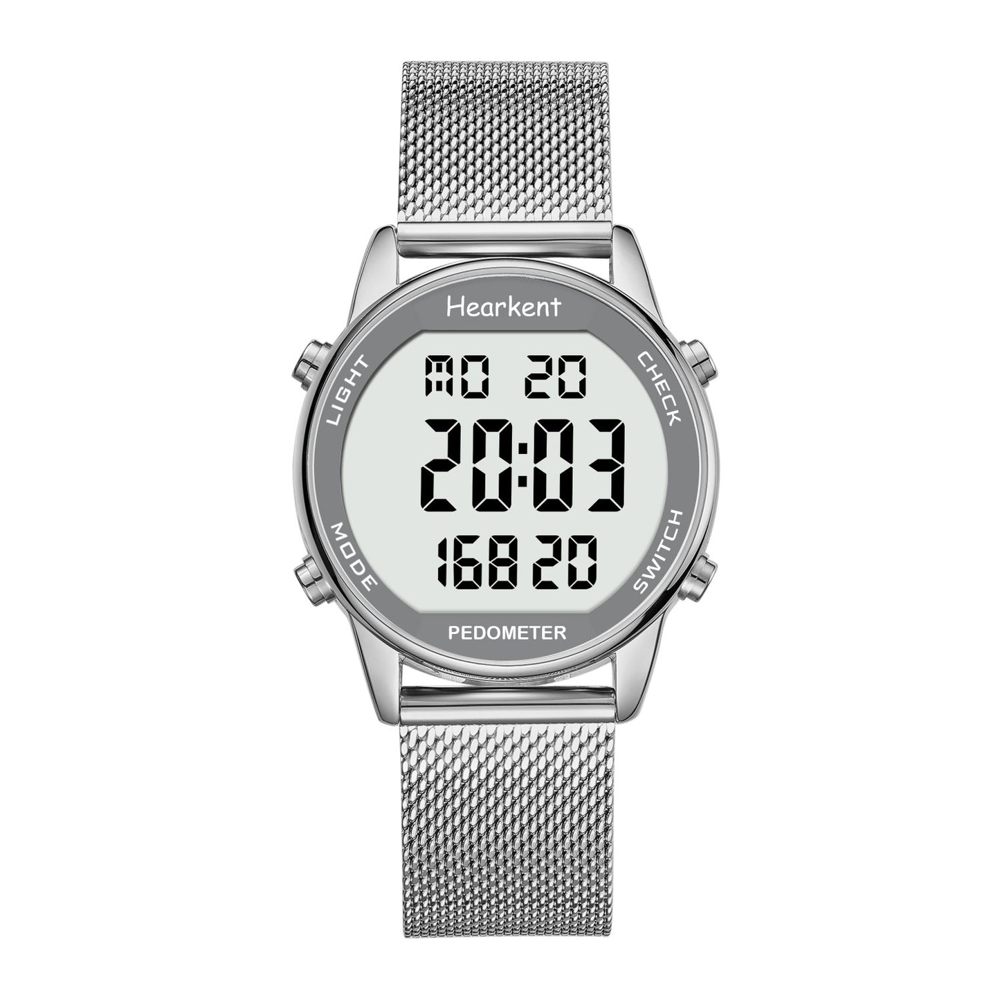 Hearkent Waterproof Pedometer Watch 2401-Steel Tape