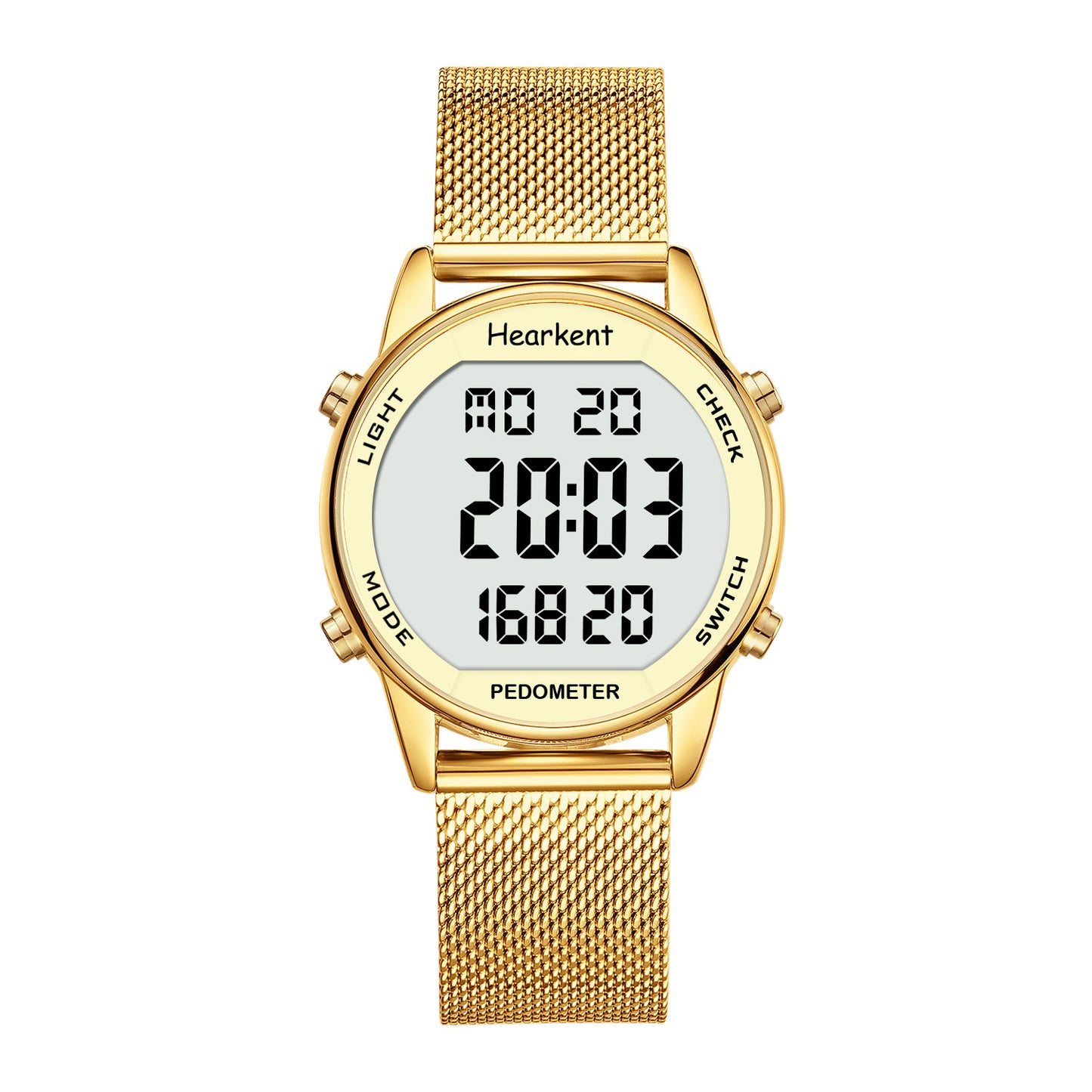 Hearkent Waterproof Pedometer Watch 2401-Steel Tape