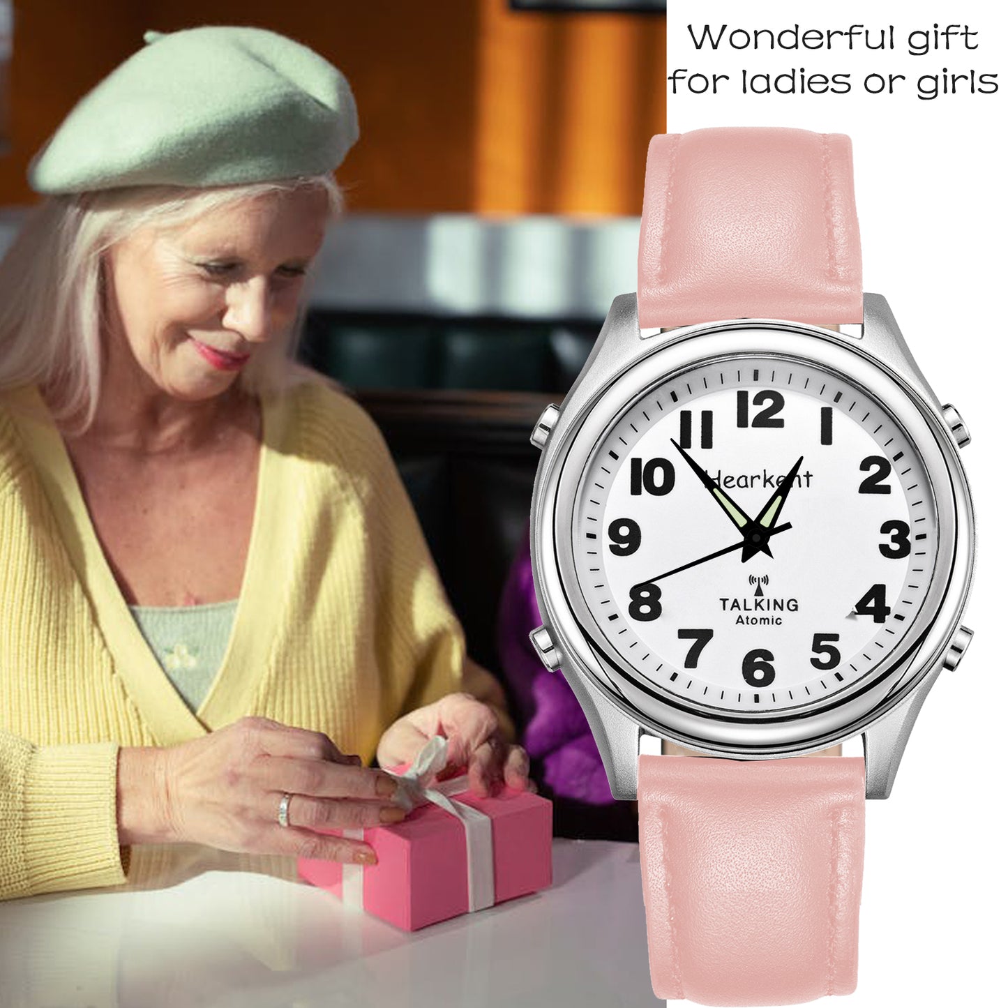 Hearkent Ladies' Atomic Analog Talking Watch 0901L