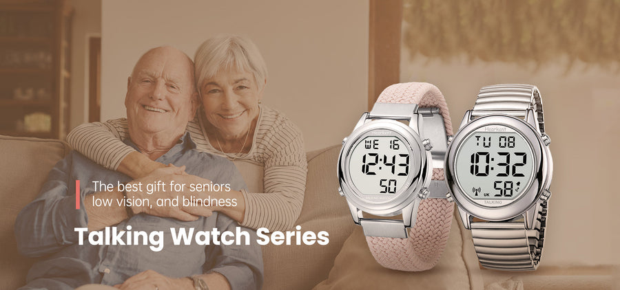 The hearkent 2217 talking watch is dedicated to designing and manufacturing specialized watches for elderly, visually impaired individuals.