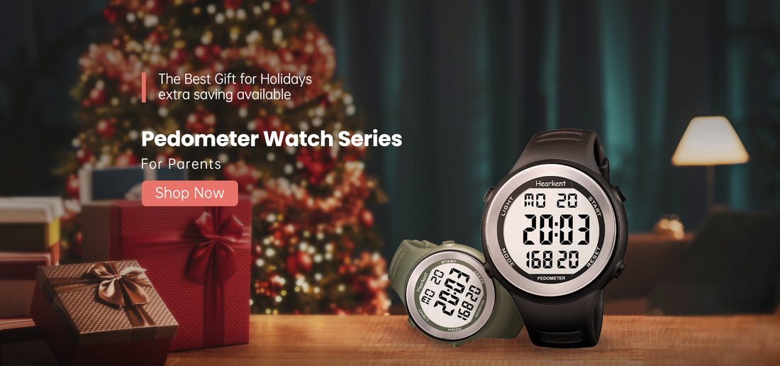 Step into a healthier lifestyle with a hearkent 2308 Pedometer Watch – Perfect for Outdoor Enthusiasts