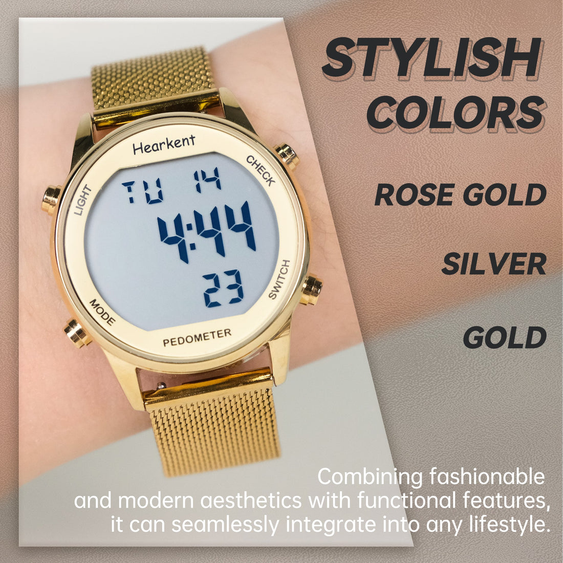 Looking for a stylish and functional fitness tracker? The hearkent 2401 pedometer watch