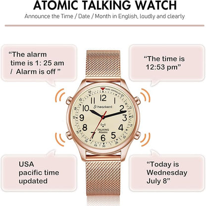 Hearkent Ladies‘ Atomic Analog Talking Watch 2004L